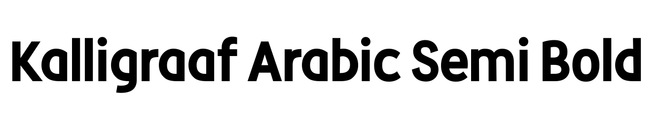 Kalligraaf Arabic Semi Bold